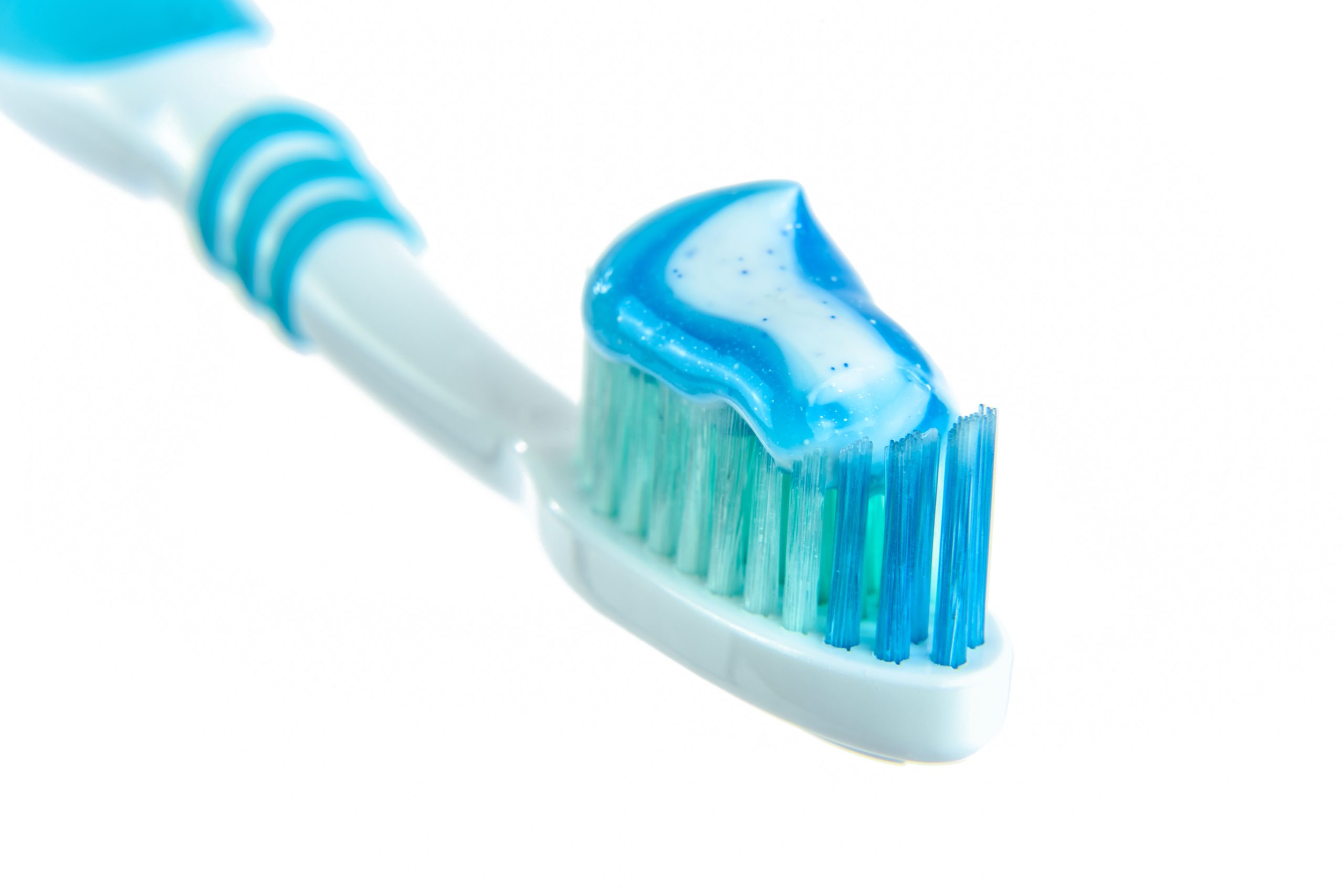 Toothbrush with toothpaste spread